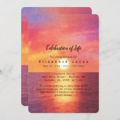 海サンセットお祝いの生活葬式 (正面/裏面)