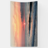 海サンセットの写真の背景または背景 横断幕 (縦)