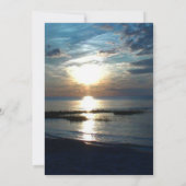 海サンセットアットダスク結婚ズ 招待状 (裏面)