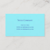 海サンセットトレンディー抽象芸術アーティスト 名刺 (裏面)