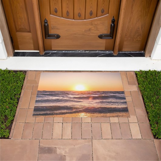 海サンセットトロピカルホリデー ドアマット (室外)