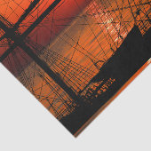 海サンセットトールシップ帆船デクページ 薄葉紙 (詳細)