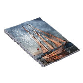 海サンセットドリームセイル感動的引用文 ノートブック (右側)