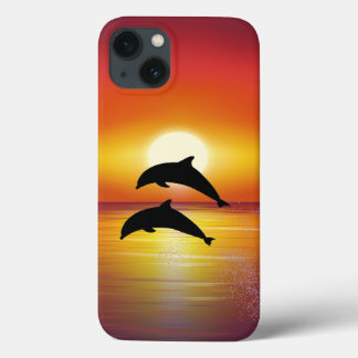 海サンセットドルフ遊ンカップルの愛iPad Cas iPhone 13ケース