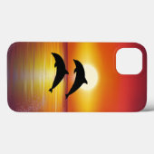 海サンセットドルフ遊ンカップルの愛iPad Cas Case-Mate iPhoneケース (裏面 (横))