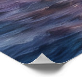 海サンセットビーチアートポスター ポスター (角)