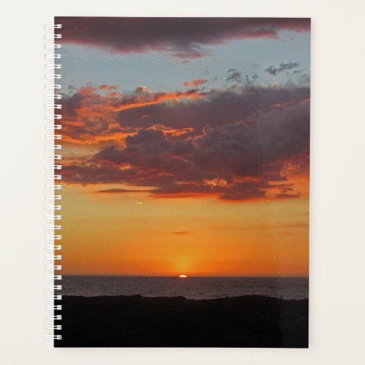 海サンセットフォトパシフィック海岸夕日 プランナー手帳 (正面)