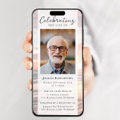 海サンセット写真葬式デジタルイベント 招待状