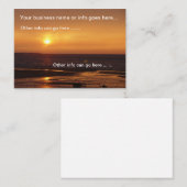 海サンセット名刺 名刺 (正面/裏面)