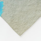 海サンセット抽象芸術 フリースブランケット (角)