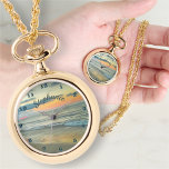 海サンセット0735ネックレスウォッチ 腕時計<br><div class="desc">の「絵画海・サンセット0735」コレクション詳細なデザインオプショクリックンは、製品ページまたは「カスタマイズ」ボタンでパーソナライズする。メキシコのプエルトバ絵画ラルタにあるHotel Krystal近くの夕日のビーチを捉えた私の「海サンセット0735」から作成されたデザイン。このコレクションには一致する製品が含まれている。</div>