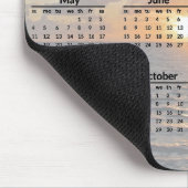 海サンセット2025カレンダーマウスパッド マウスパッド (コーナー)