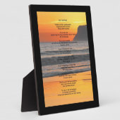 海サンセット「とにかくやれ」 フォトプラーク (側面)