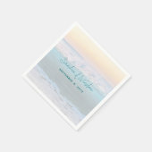 海サンライズウェディングレセプション紙ナプキンス スタンダードカクテルナプキン (角)