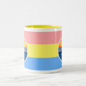 海サンライズオンパステルカラー ツートーンマグカップ (中央)