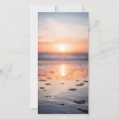 海サンライズフォト祈りの言葉メモリアルしおり (正面)