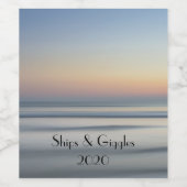 海サンライズボート《キリスト教》洗礼式や命名式パーソナライズ ワインラベル (シングルラベル)