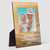 海サンライズ写真記念文字付き フォトプラーク (側面)