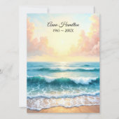 海サンライズ葬儀プログラム 招待状 (正面)