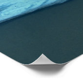 海サンライズ風景画 ポスター (角)