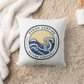 海サーフィン自然ビアのみ クッション (ブランケット)