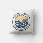 海サーフィン自然ビアのみ クッション (正面)