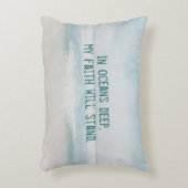 海サーフウォーターカラーと引用文 アクセントクッション (正面(垂直))