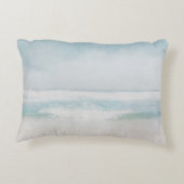 海サーフウォーターカラーと引用文 アクセントクッション (裏面)