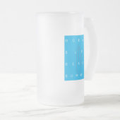 海サーフビーチ夏 フロストグラスビールジョッキ (正面右)