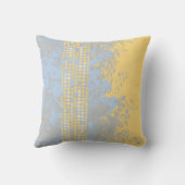 海サーフブルーサンド抽象芸術クッション クッション (裏面)
