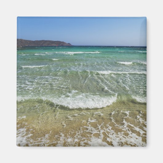 海サーフatエラフォニシビーチ – ヨーロッパ，ギリシャ， マグネット (正面)