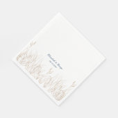 海ザシーエレガントな結婚式 スタンダードランチョンナプキン (角)