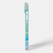 海シェードのブルーケースメイトiPhoneケース Case-Mate iPhoneケース (裏面 / 左)