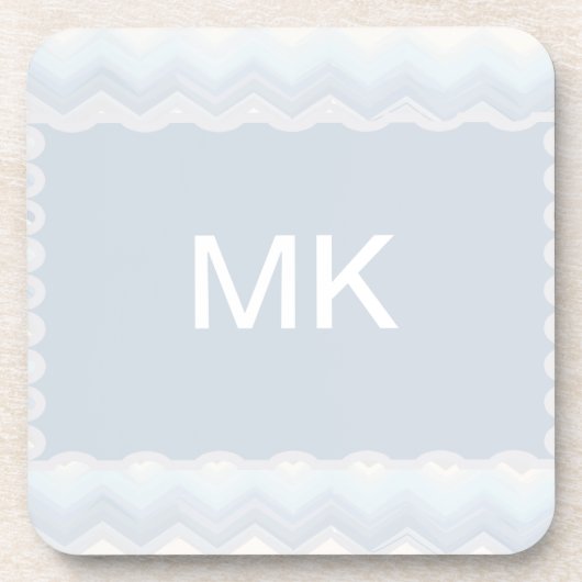 海シェード水の色シェブロン コースター (正面)