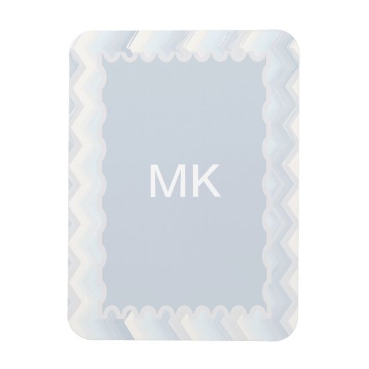 海シェード水の色シェブロン マグネット (縦)