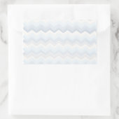 海シェード水の色シェブロン 長方形シール (バッグ)