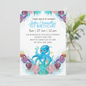 海シカラフルーボーイタコ誕生日 招待状 (スタンド正面)