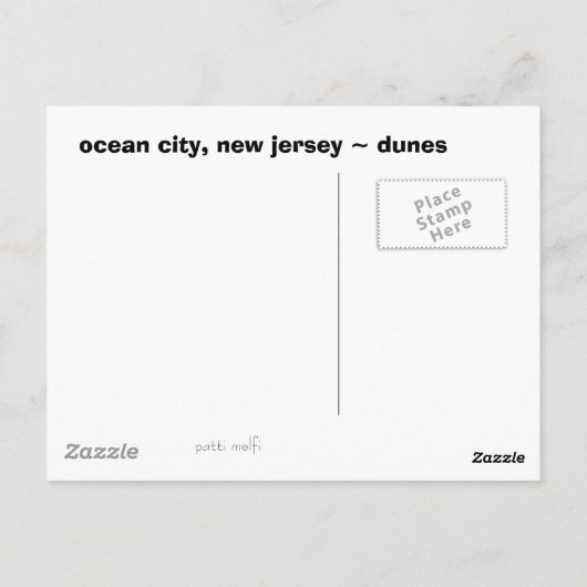 海シティデュネス ポストカード (裏面)