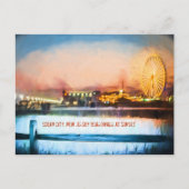 海シティニュージャージーボードウォークアットサンセット ポストカード (正面)