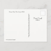 海シティニュージャージーポストカードビーチボート 案内ポストカード (裏面)