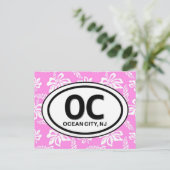 海シティニュージャージー~OC NJピンクビーチ ポストカード (スタンド正面)