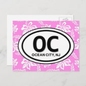 海シティニュージャージー~OC NJピンクビーチ ポストカード (正面/裏面)