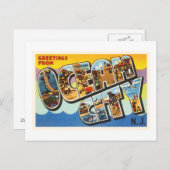 海シティニュージャージーNJヴィンテージ旅行はがき –  ポストカード (正面/裏面)