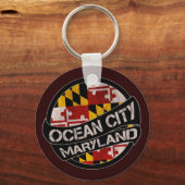 海シティメリーランド州旗キーチグランジェーン キーホルダー (正面)