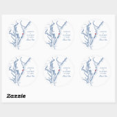 海シティメリーランド海軍結婚式の引き出物 ラウンドシール (シート)