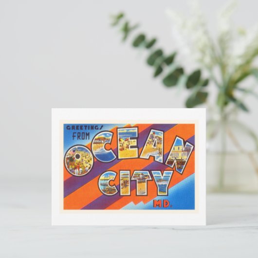 海シティメリーランドMDヴィンテージ旅行はがき – ポストカード (スタンド正面)