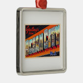 海シティーニュージャージーNJ大文字葉書 メタルオーナメント (右)