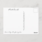 海シティー、ニュージャージーのポストカードモーニング泳ぐ人 ポストカード (裏面)