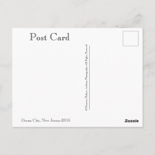 海シティー、ニュージャージーのポストカード ポストカード (裏面)