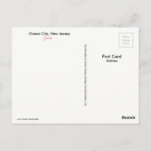 海シティー、ニュージャージーサンライズポストカード ポストカード (裏面)